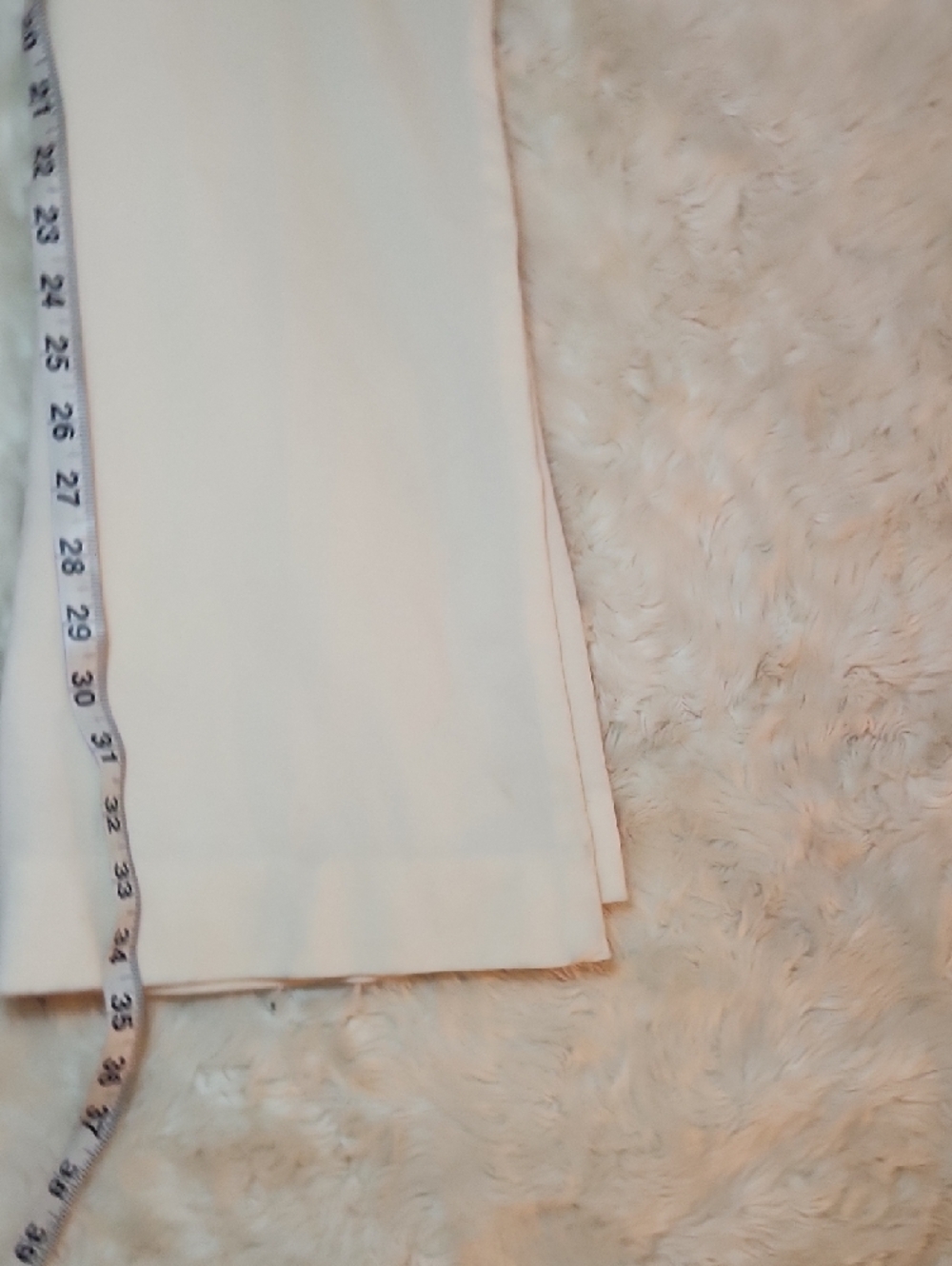 Theory Soft Cream Ivory Wool Flair Pants Size 2 - Picture 8 of 10